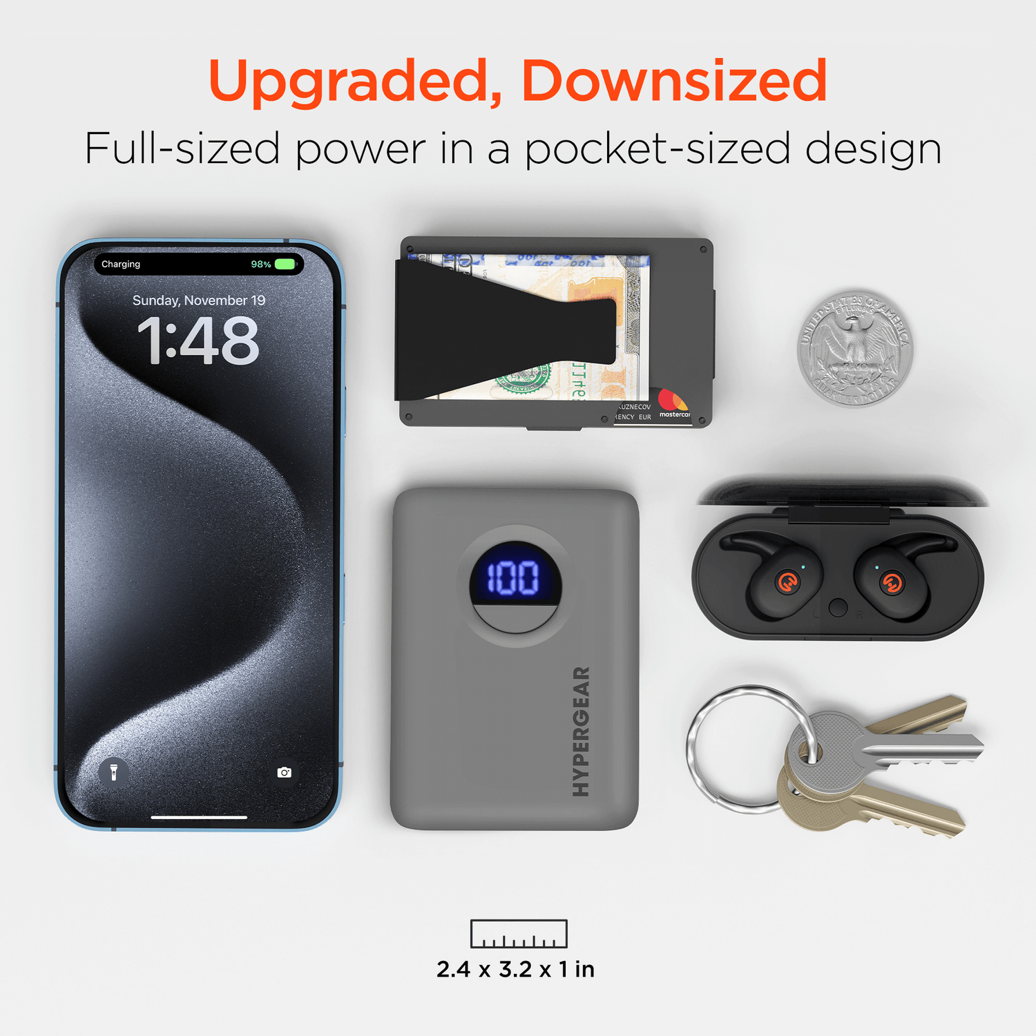 HyperGear PowerPack PRO 10000mAh 20W Power Bank Sky Iapetus
