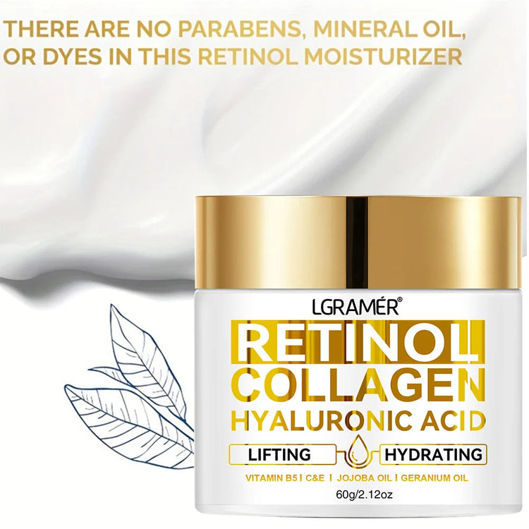 Retinol Face Cream Moisturizing Wrinkle Remover Collagen Hyaluronic Acid Creams Skin Care Cosmetic for Women&Men Khamik Shop Online