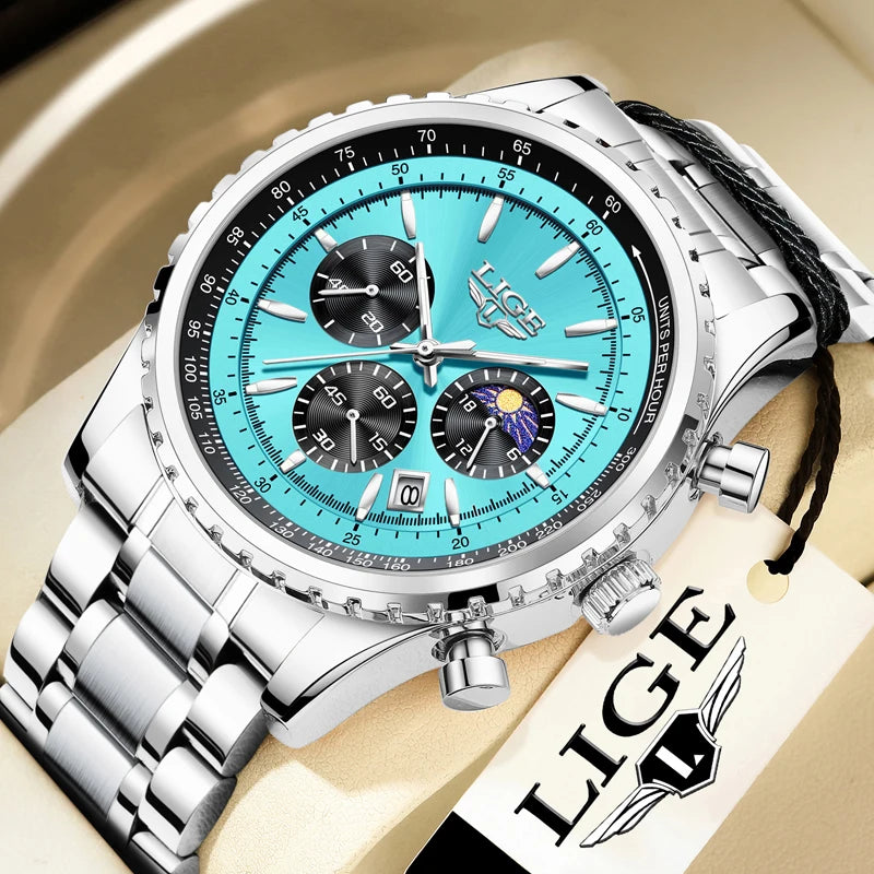 2025  Top Brand Luxury New Men Watch Quartz Man Watches Waterproof Luminous Watch for Men Date Chronograph Sport Wristwatch