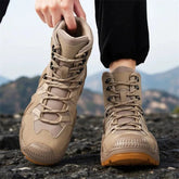 Men Tactical Boots Lace Up Brand Ankle Hiking Shoes Desert Work Boot Waterproof Size Plus Unisex Climbing Shoes Khamik Shop Online