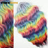 FREEDOM Synthetic Curly Braiding Hair Extensions 24 Inch/60 cm Long Deep Wavy Twist Crochet Braids Hair Ombre Brown Rainbow Hair Khamik Shop Online