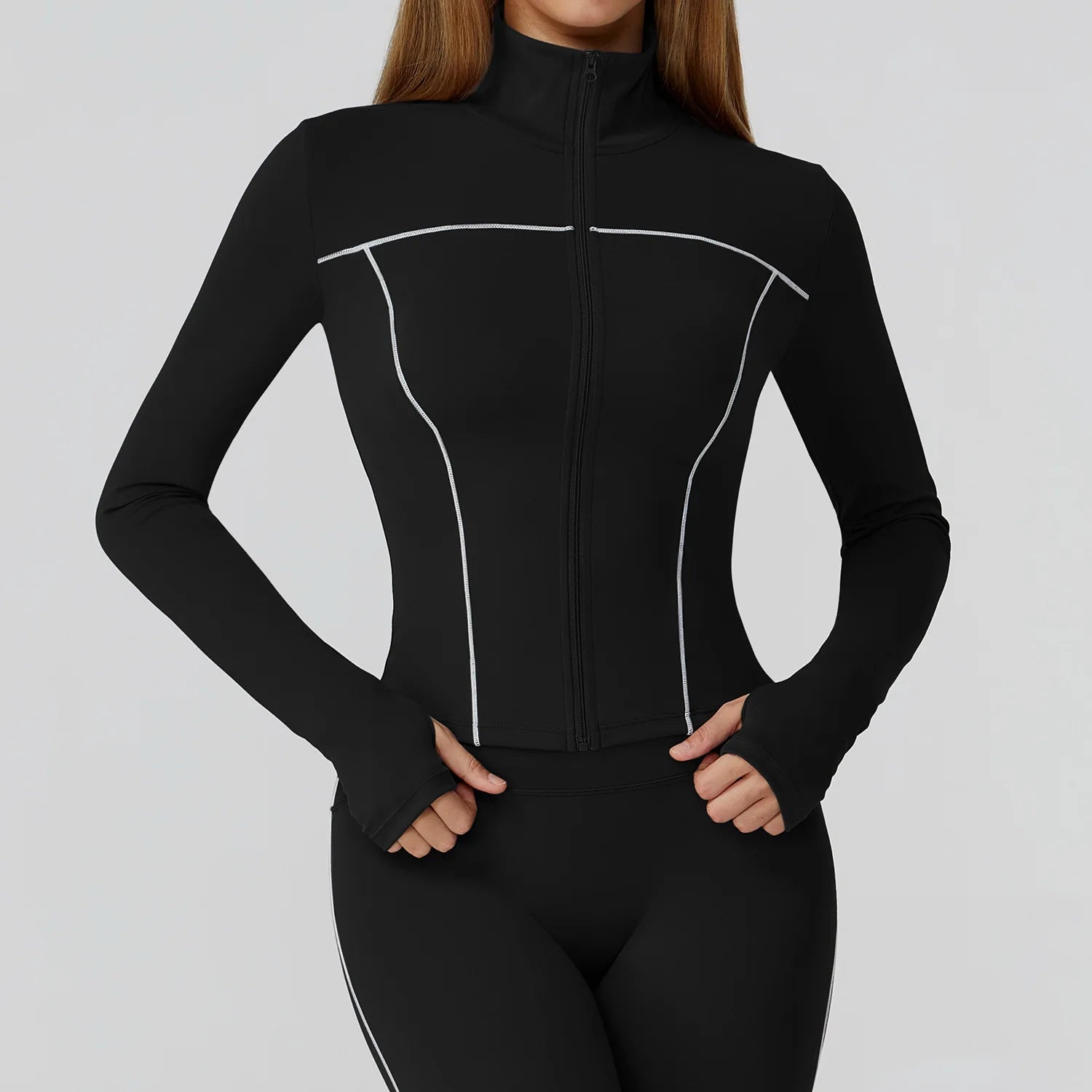 Yoga Clothes Women Sport Jacket Running Long Sleeve Shirt Sports Jackets Top Workout Coat Gym Training Clothing Workout Yoga Top Khamik Shop Online