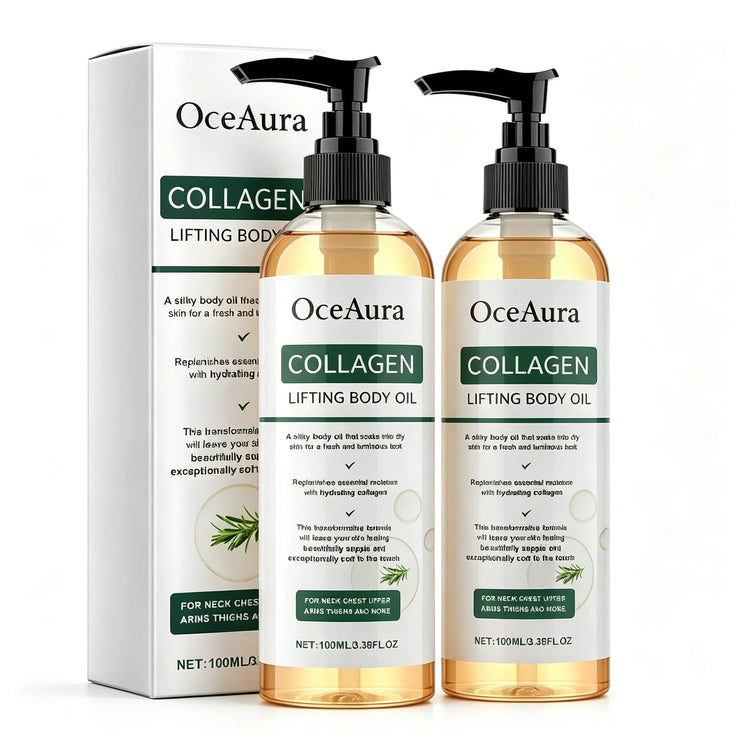 OceAura Collagen Body Oil Firming Lifting Whole Body Skin Deep Hydration Moisturizing Refreshing Rosemary Lift Body Oil Dry Skin Khamik Shop Online