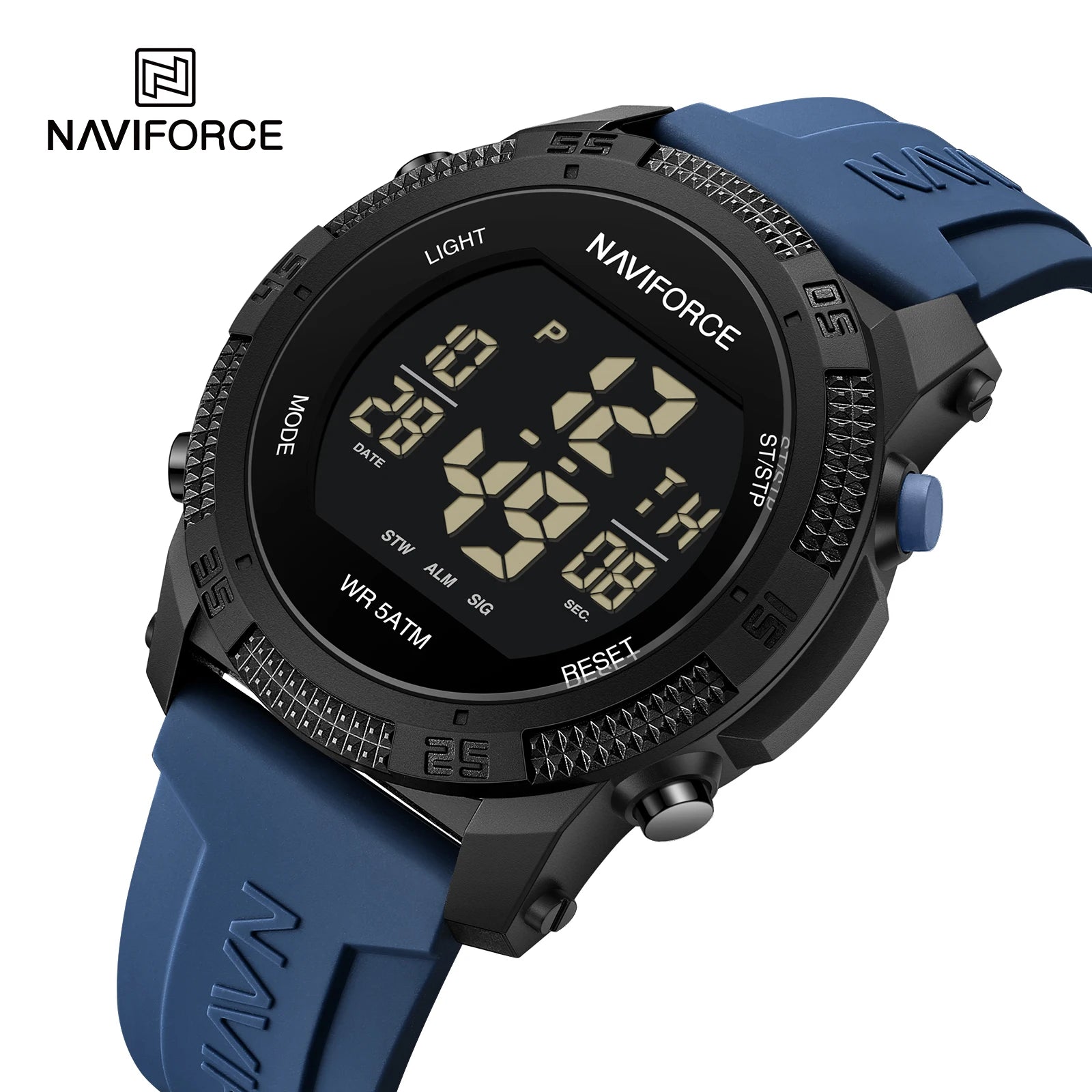 Brand Original Men Fashion Watch Water Resistant Personality Wristwatches Luxury Silicone Strap Electronic Clock 2024