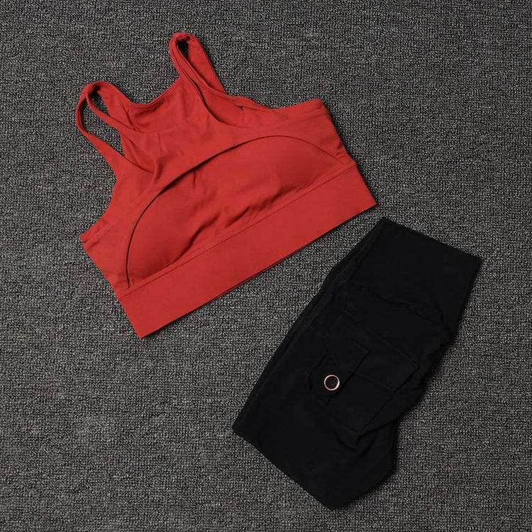 Fitness Shorts Yoga Sets Women&