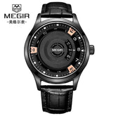 MEGIR Men Watches Luxury Leather Strap Sport Military Watch Male Clock Waterproof Casual Quartz Wristwatch Reloj Hombre 1067 Khamik Shop Online