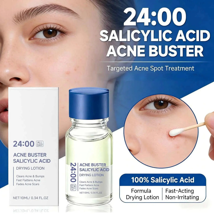 Salicylic Acid Drying Lotion Face Serum with Cotton Swab– Reduce Pimples & Breakouts Fade Acne Scars Minimize Pores Skin Renewal Khamik Shop Online
