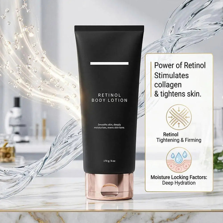 Retinol Body Lotion Moisturizing Firming Body Cream for Crepey Skin, Daily Hydrating Retinol Lotion for Neck & All Body Skincare Khamik Shop Online