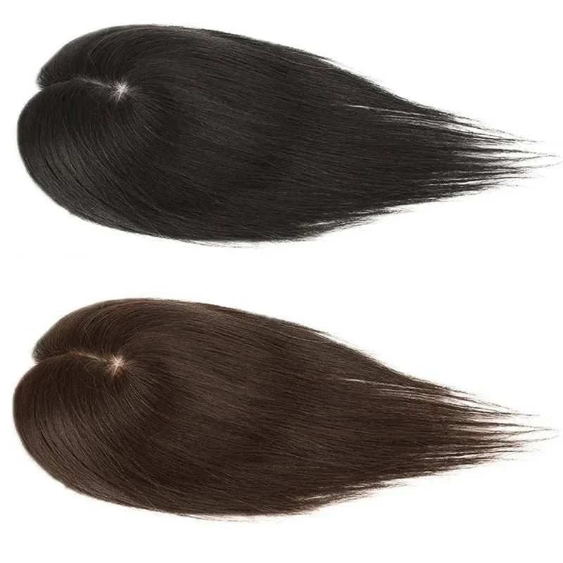 Silk Base Top Women Topper Clip In Real Human Hair Hairpiece Human Hair Extension Thin Breathable Blonde Toppers Hair Women Wig Khamik Shop Online