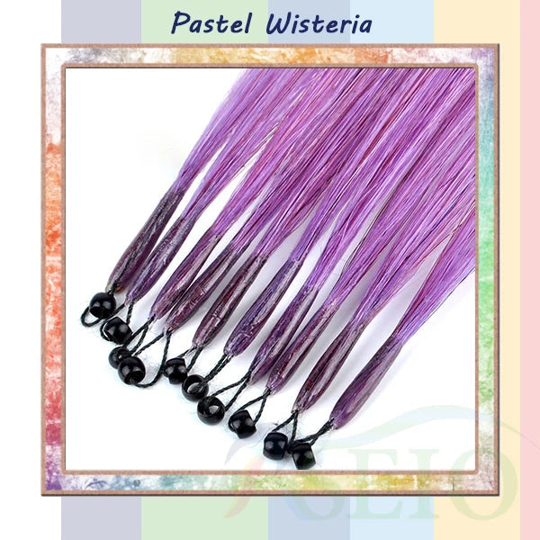 RESIO Color  8D Tip Hair Extensions 100% Real Human Hair Microbeads Extensions Color Purple Blue Pink Gray 18-20inch 0.5g/Strand Khamik Shop Online