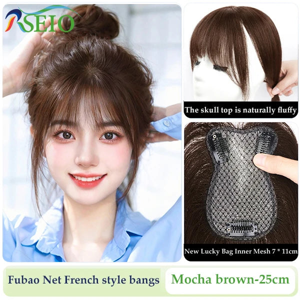 RSEIO Hair Toppers 7x11cm Women Topper Hair Natural Hair Wig 100% Human Hair Clip In Hair Extension For Women Khamik Shop Online