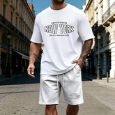Mens T-Shirt Tracksuit Printing Casual Jogging Sportswear Outdoor Sports Adult Clothing Summer High Quality Short Sleeves Shorts Khamik Shop Online
