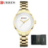 CURREN New Simple Women Bracelet Wrist Watches Light Extravagant Girls Fashion Geneva Quartz Clock Female Luxury Wristwatch 2017 Khamik Shop Online