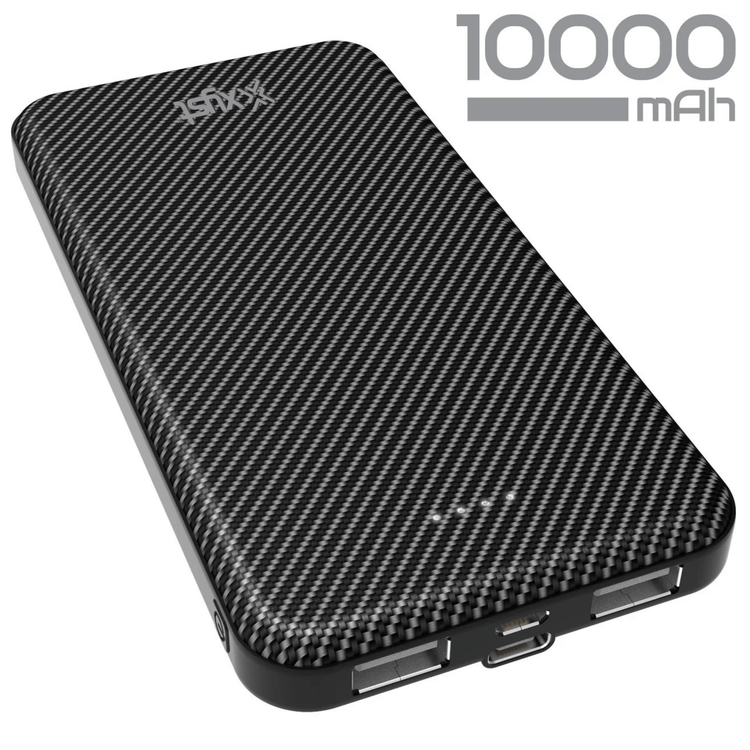 Xyst Super Slim 10000mAh Dual USB Power Bank Sky Iapetus