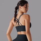 Women Fitness Crop Top Shockproof Sports Bras Women Sexy Yoga Vest Quick Drying Cycling Workout Gym Shorts Khamik Shop Online