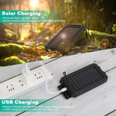 1Pc 1W MAh Solar Power Bank External Battery Pack Dual USB Interface Pear Daisy