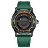 FOXBOX Magnetic Driven Watch Fashion Waterproof Quartz Wristwatch Rolling Steel Ball Pointer Sports Watches Military Clock+Box Khamik Shop Online