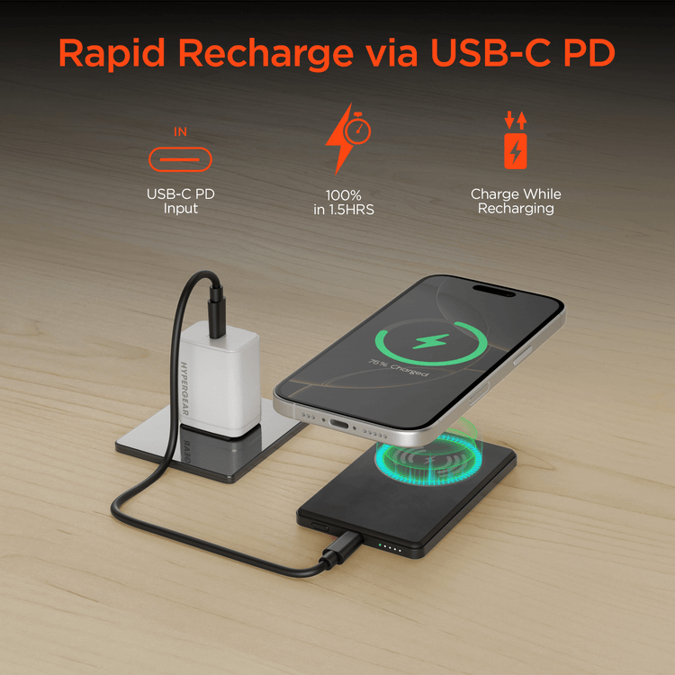 HyperGear PowerPack MAG Slim Power Bank Sky Iapetus