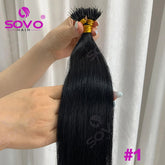 Nano Ring Hair Extensions Human Hair 100 Strands Remy European Straight Hair Natural Blonde Invisible Reusable Khamik Shop Online