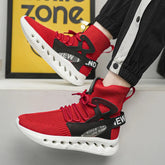Trendy Men High Top Sock Shoes Breathable Mesh Thick Sole Trend Man Sneakers Fashion Youth Casual Running Sports Shoes for Men Khamik Shop Online