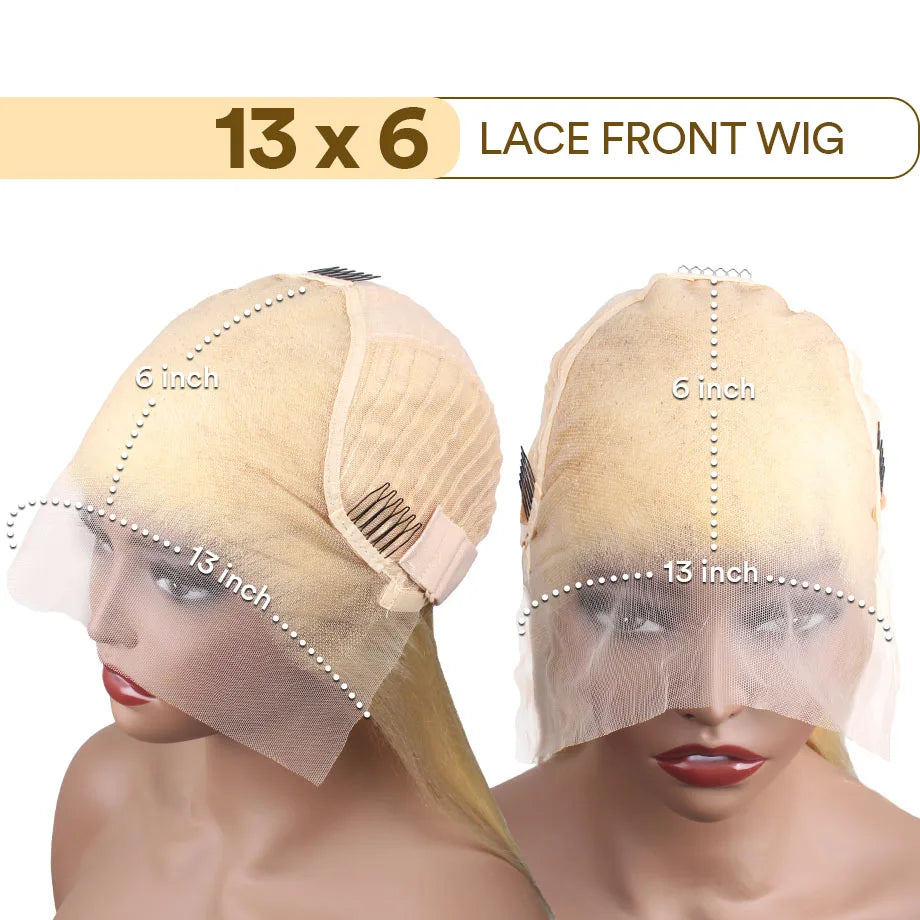 613 Blonde Human Hair Wig HD Lace Front Pre Plucked Natural Hairline Straight Blonde Lace Frontal Wig for Women 13x4 13x6 4x4 Khamik Shop Online