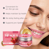 Strawberry Lip Scrub Exfoliating Preventing Drying Cracking Improve Dullness Remove Dead Skin Moisturizing Brightening Lip Care Khamik Shop Online