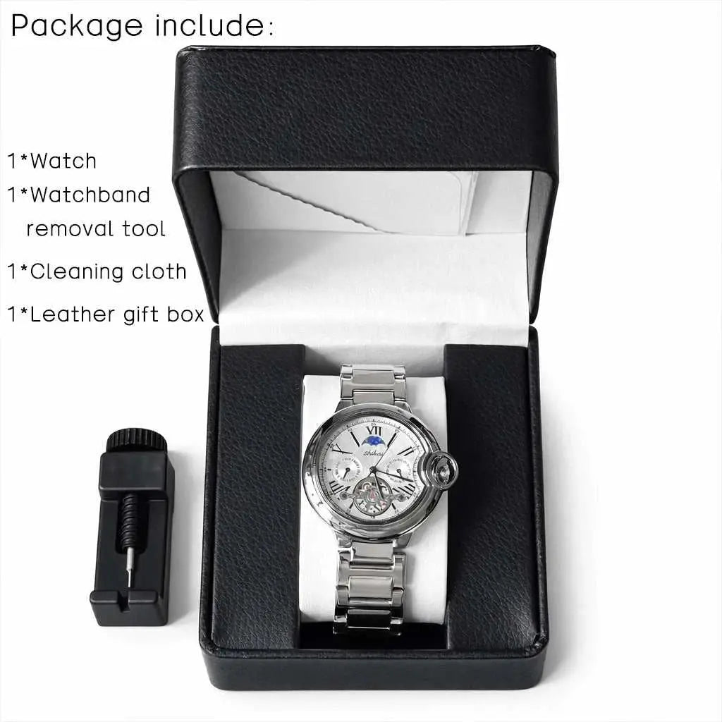 Mens Quartz Watch Stainless Steel Business Dress Wristwatch Roman Numeral Dial Daily Waterproof Gift Watch for Men Khamik Shop Online
