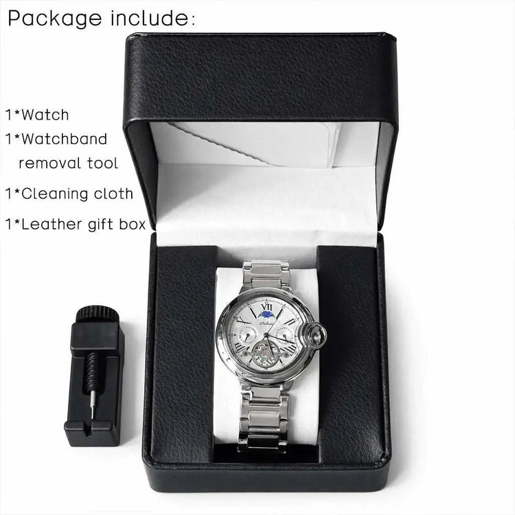 Mens Quartz Watch Stainless Steel Business Dress Wristwatch Roman Numeral Dial Daily Waterproof Gift Watch for Men Khamik Shop Online