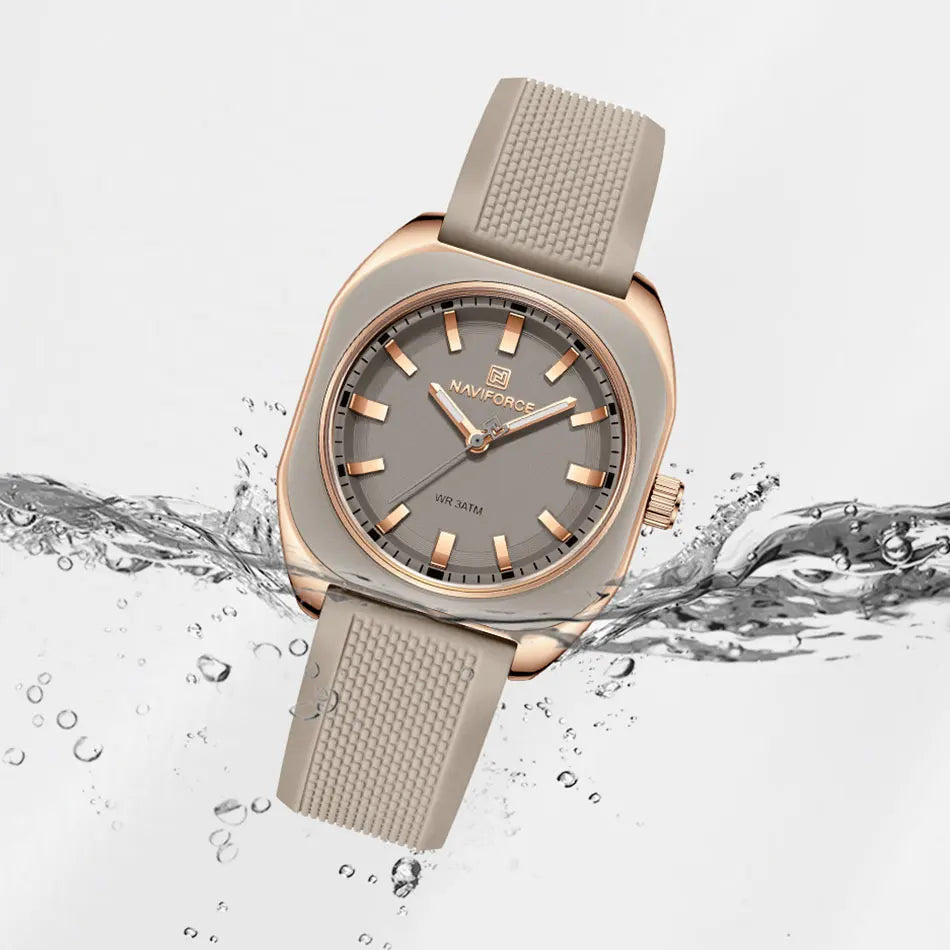 Fashion Women'S Casual Elegant Simple Polygon Quartz Silicone Watch Gift for Women Wristwatch Casual Relogio Feminino