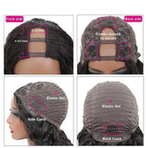 U Part Wig Kinky Curly Human Hair Wigs For Black Women Brazilian Remy Cerise Alfie