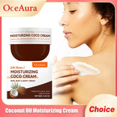 OCEAURA Coconut Oil Body Moisturizing Cream Relieve Dryness Enhance Elasticity Firm Skin Improve Dullness Coconut Oil Care Cream Khamik Shop Online