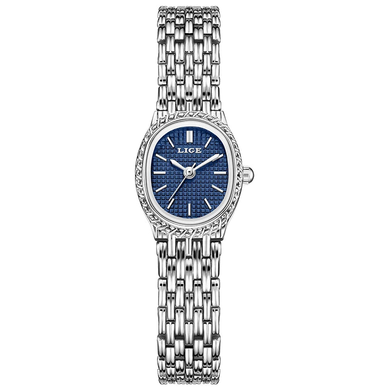 LIGE Fashion Luxury Quartz Woman Watch Elegant Classic Simple Dial Waterproof Stainless Ladies Watches for Women Reloj Mujer+Box Khamik Shop Online