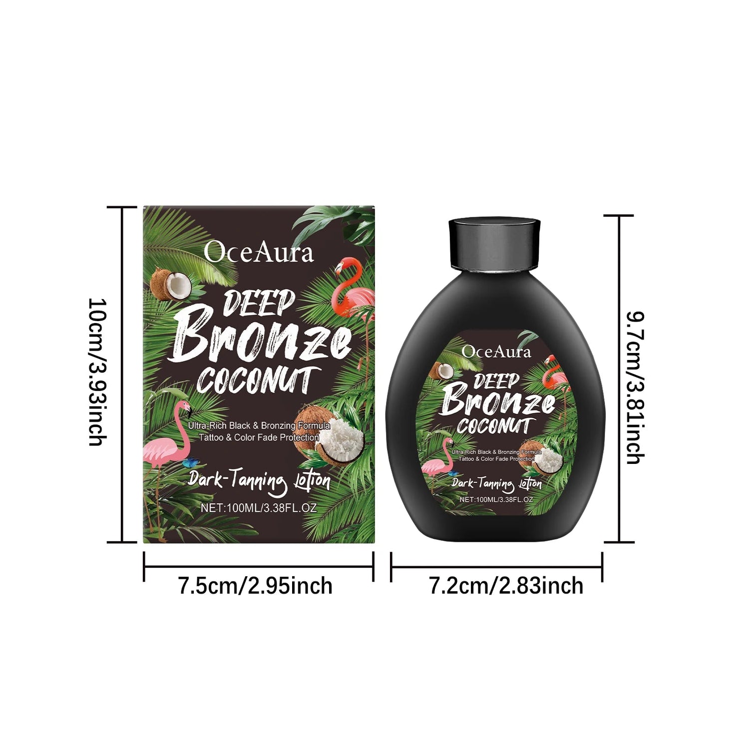 Coconut Oil Dark Tanning Lotion Moisturizing Accelerator for Deep Bronze Glow Tanning Cream for Tanning Bed & Outdoor Use Khamik Shop Online