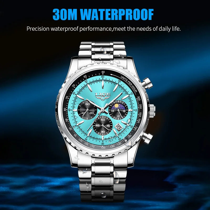 2025  Top Brand Luxury New Men Watch Quartz Man Watches Waterproof Luminous Watch for Men Date Chronograph Sport Wristwatch