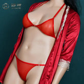 Sexy Women Bra Set Ultra-Thin Invisible Transparent Women&