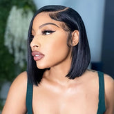 Glueless Wigs Human Hair Pre Plucked Wear and Go 5X5 Pre Cut HD Lace Closure Bob Wig Straight Short Bob Wig Human Hair for Women Khamik Shop Online