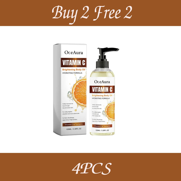 OceAura 100ml Vitamin C Skin Care Body Oil Moisturizes Skin Smooth, Moist and Shiny Skin Care Body Oil Khamik Shop Online