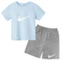 Summer Brand White T-shirt+Shorts Two-piece Set Kids New Clothing Fashion Letter Boy Girl3-13Yrs Sports Short-sleeved Casual Set Khamik Shop Online