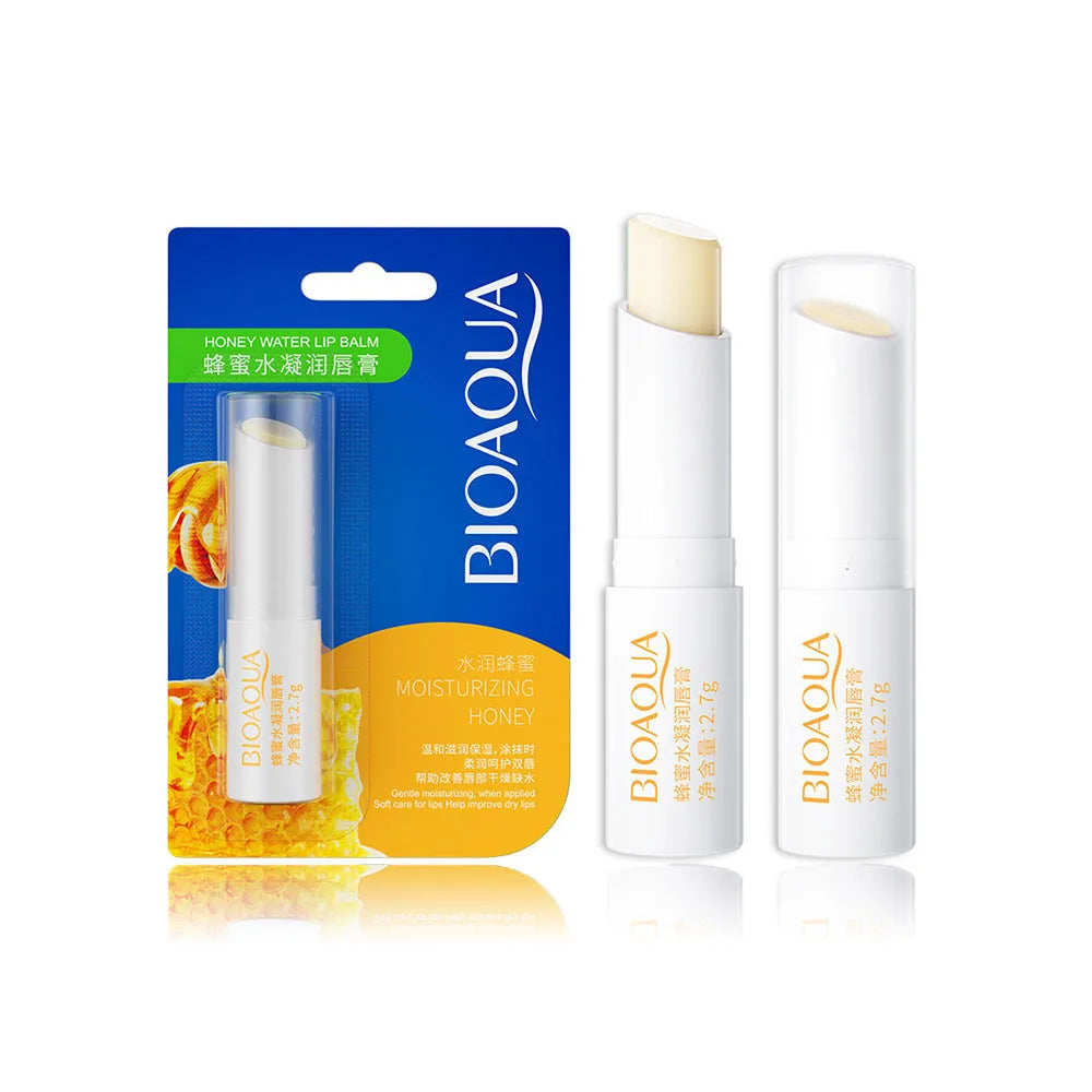 BIOAQUA Natural Fruits Lip Balm Moisturizing Jelly Nourishing Skin Care Lipstick Non-Stick Long-Lasting Lips Care Cosmetics