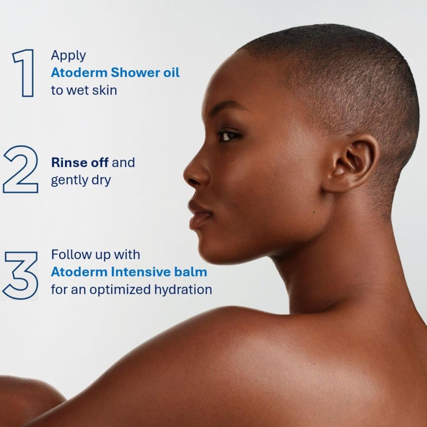 Bioderma Atoderm Shower Oil, Cleansing Oil for Face & Body, Nourishing Cleansing Oil for Dry to Atopic Sensitive Skin for Softer & Smooth Skin for Your Whole Family