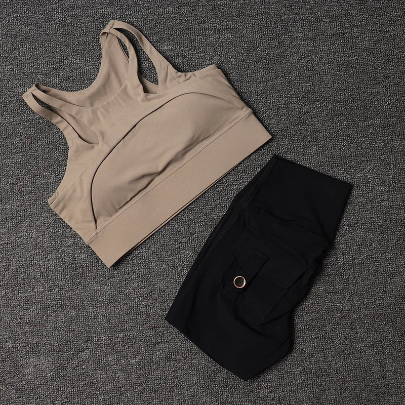 Fitness Shorts Yoga Sets Women&