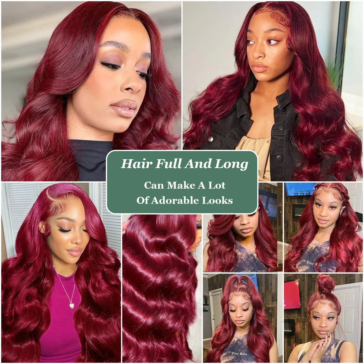Wine Red Burgundy 99J 40 Inches Long-length 200% High Density 13x6 13x4 HD Transparent Lace Frontal Wig Human Hair Wigs Body Wave Brazilian Hair Pre Plucked For Women Khamik Shop Online