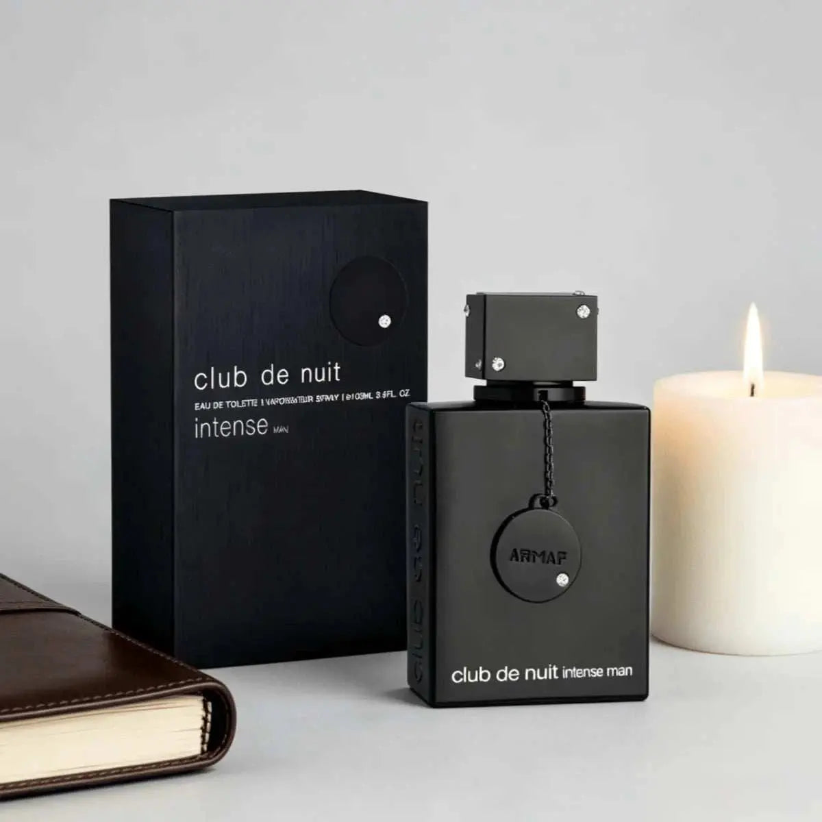 Armaf Club de Nuit Intense Man EDT Perfume For Men Crisp Bergamot Citrus Pine Woody Smoky Aroma Long Lasting Matte Black Square Bottle With Diamond-studded Cap Night Party Dating Present Khamik Shop Online