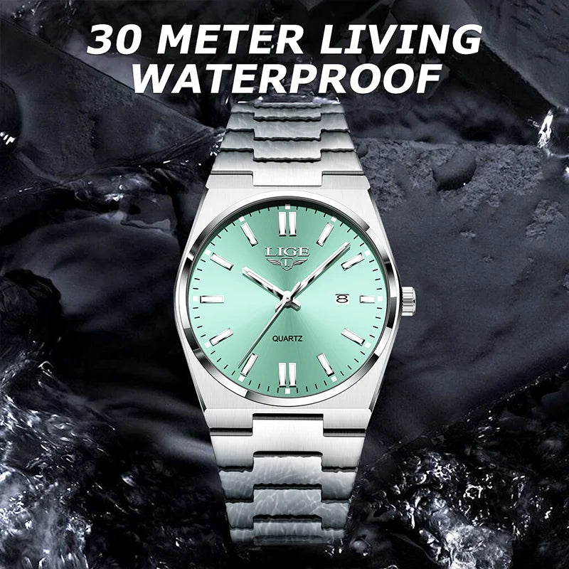 Fashion Watches for Men Stainless Steel Waterproof Luminous Man Watch Date Week Luxury Casual Men Quartz Watch Reloj Hombre