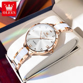 OLEVS 5872 Women Watches Quartz Wristwatch Waterproof Watches For Woman Set Bracelet Watch Original Elegant Casual Fashion Reloj Khamik Shop Online