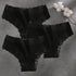 3Pcs Cotton Lace Patchwork Bikini Panties Women Seamless Floral Print Brazilian Pants Low Waist Breathable Female Sexy Lingerie Khamik Shop Online