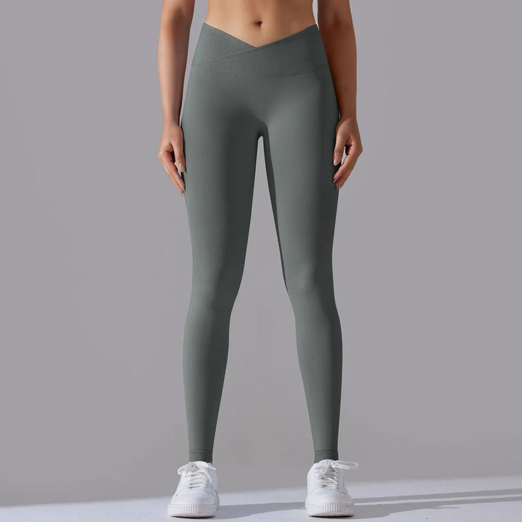 Crossover Waist Yoga Pants Women Hips Lifting Gym Leggings Seamless Sport Pants High Waist Fitness Leggings Workout Sportswear Khamik Shop Online