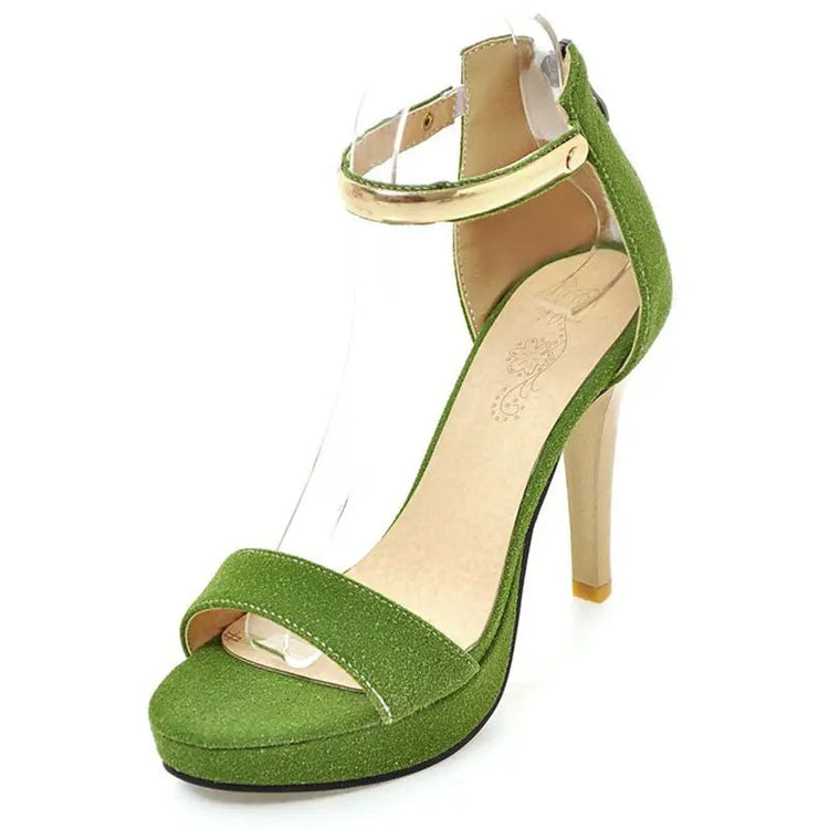 SIMLOVEYO Chic Womens Peep Sandals Slim Tall Raise 11cm Velvet Zip Metal Trim Extra Wide Fit 44 45 46 Rendezvous Footwear Khamik Shop Online