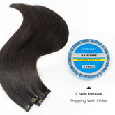 Invisible Long Tape PU Weft Human Hair Bundles Real Natural Hair Seamless & No-Glue Injected Tape In Hair Extensions Thick Ends Khamik Shop Online