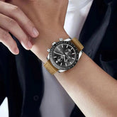 LIGE Retro Fashion Outdoor Quartz Man Watch Military Classic Clocks Casual Sports Leather Belt Waterproof Auto Date Watches Male Khamik Shop Online